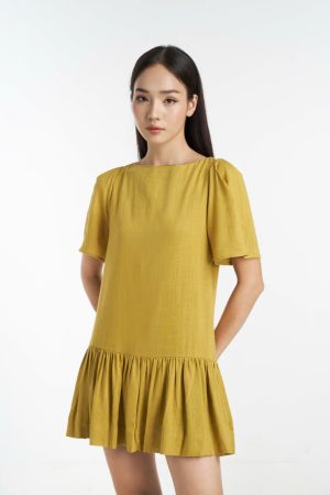 Đầm linen cotton 2 lớp
