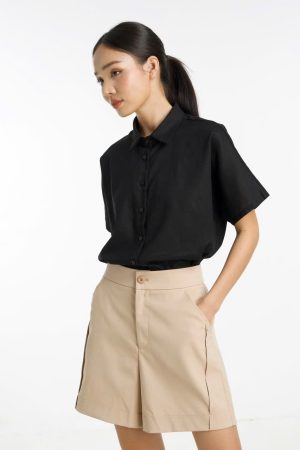 Quần short kaki chất liệu bamboo mát mịn bởi sợi tre kaki