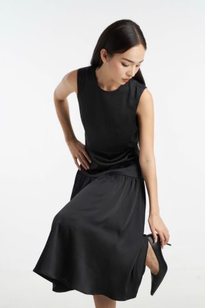 Đầm satin cao cấp